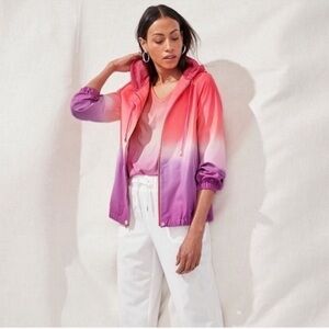 Chico’s Boho Zenergy Chic360 Ombre Long Sleeve Hooded Jacket